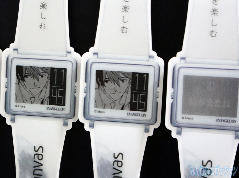 エプソン電子ペーパー腕時計Smart Canvasに「エヴァ」シリーズ登場 